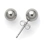 14k White Gold 5mm Ball Earrings