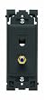 Leviton Renu QuickPort Phone/TV Insert RE640-2OB, in Onyx Black