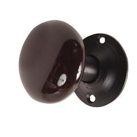 Porcelain Doorknobs and Rosette by 