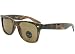 G&G Wayfarer Sunglasses Spring Hinge Real Glass Lenses