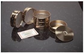 AdvanTechMANUFACTURING 325BB8F Brass Frame Wire Cloth Test Sieve, 8" Diameter, 325 Mesh Size, Full Sieve Height