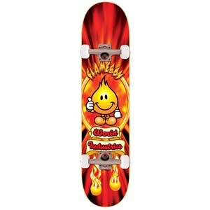 Childrens Toyshop  Toys : World Industries Flameboy V2 Complete Mid Size Complete Skateboard (7.3 Inches Wide)