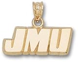 James Madison Dukes Solid 10K Gold ''JMU'' 1/4'' Pendant