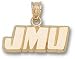 James Madison Dukes Solid 10K Gold ''JMU'' 1/4'' Pendant