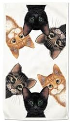 Peeping Toms Cat Cats Kitten Set of Two Dish Towels