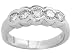 .75Ct. 14K. White Gold Round Diamond Anniversary Ring