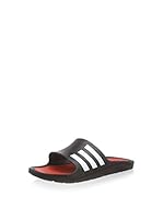 adidas Chanclas Duramo Comfort (Negro / Blanco / Rojo)