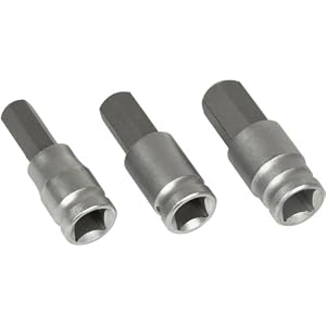 Performance W86023 3-Piece 1 2-inch Drive Large Metric Hex Bit Socket by