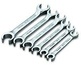 Tools : S K Hand Tools (SKT378) 6 Piece Metric 15 Degree Offset Flare Nut Wrench Set