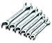 S K Hand Tools (SKT378) 6 Piece Metric 15 Degree Offset Flare Nut Wrench Set