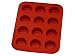 SiliconeZone Flexible Bakeware Red Flexible Mini Muffin Mold 12-c.