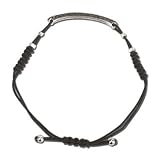 14K White Gold Black & White Diamond Bracelet