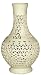 White porcelain "cutwork" onion shaped vase
