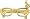 Eyeglasses Charm, Gold Plated Silver
