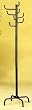 Modern Style Black Finish Metal Eight Hook Coat Hat Rack