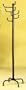 Coater Coat Racks 8 Hook Coat Rack in Black Finish