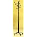 Modern Style Black Finish Metal Eight Hook Coat Hat Rack