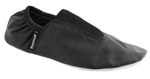 Echt Leder Ballerinas Gymnastikschuhe Sportschuhe Schuhe Für Kinder und Kleinkinder Mädchen Jungen Unisex (26, Schwarz)