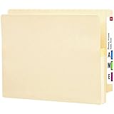 Smead End Tab File Pocket, Reinforced Straight-Cut Tab, 1-3/4" Expansion, Letter Size, Manila, 25 per Box (75114)