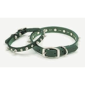 Coastal Pet Harley-Davidson Spiked Leather Dog Collar (Black, 14 Inch L x 5/8 Inch W)