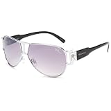Rocawear Men's R1019 Metal Sunglasses,Silver Frame/Gradient Smoke Lens,one size