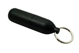 BLACK CIGAR HOLE PUNCH TRAVEL KEYCHAIN KEY RING TOOL
