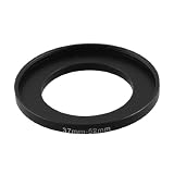 Gino Camera Lens Filter Step Up Ring 37mm to 52mm Adapter Black
