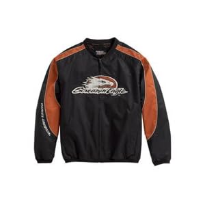 Harley-Davidson® Men's Dragster Windbreaker Jacket. Colorblock sleeves, HD® graphics. 98282-07VM