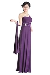 Sexy Pleated Belted Polyester One Shoulder Evening Dress  With a Ribbon 