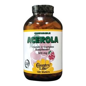 Chewable Acerola C Complex 500mg 180 Tablets