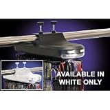 Motorized Tie Rack - Holds 64 ties and 8 belts - WHITE ONLY (White) (5