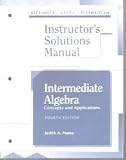 Intermediate Algebra Instructor's Solutions Manual concepts and applications