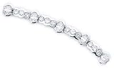 Half Bezel Set Round and Oval Diamond Bracelet 10.05ct
