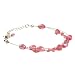 Glass Beads Pink Bracelet "Bead on a Wire" -Fair Trade Gifts