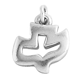 Sterling Silver Open Dove Charm by Bob Siemon
