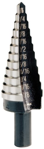 Irwin 10234 Unibit4 3/16-Inch to 7/8-Inch 3/8-Inch Shank Step Drill Bit