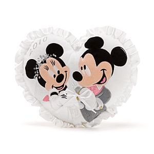 Disney Mickey and Minnie Mouse Wedding Pillow Cushion Plush Soft