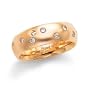 Diamond Starlight Band 6mm 18kt Rose