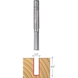 Buy Freud 04-106 1 4-Inch Diameter by 3 4-Inch Double Flute Straight Router Bit with 1... by Freud