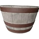 Ames Co. PBB2104OS Wine Barrel Planter