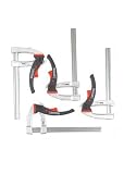 Bessey KLIK-4S 4-Piece 8-Inch Ratcheting Action KliKlamp Set