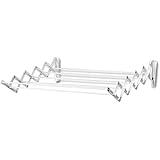 Polder Wall-Mount 24-Inch Accordion Clothes Dryer, White