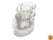 Cuisinart DLC018BGTX Large Pusher Sleeve Assembly