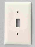Pass & Seymour #TP1LACC100 Almond 1G 1TOG Wall Plate