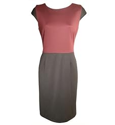 Round Neck Polyester/Rayon/Spandex Sheath Cap Sleeves  Dress