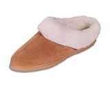 Pile Lined Mule Slipper by Minnetonka in Tan Suede