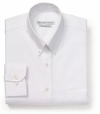 Geoffrey Beene Regular Fit Pinpoint Oxford