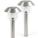 Stainless Steel Post Top Solar Lights (Set of 2)