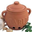 Terracotta Garlic Keeper Earthenware Garlic Jar