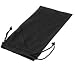 Drawstring Charming Black Glossy Beanbag Cloth Bag